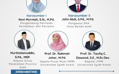 Webinar Pengembangan Soal Matematika untuk Meningkatkan Hasil Tes Kemampuan Akademik (TKA) di Aceh